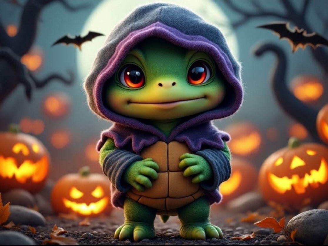 wicklowstorm's tweet photo. @Benji_420 @speedyoneth @Lysss302 @CryptoEmpressX @speedyoneth Halloween starts here… 🎃🎃🐢 https://t.co/l84hMhxl5i