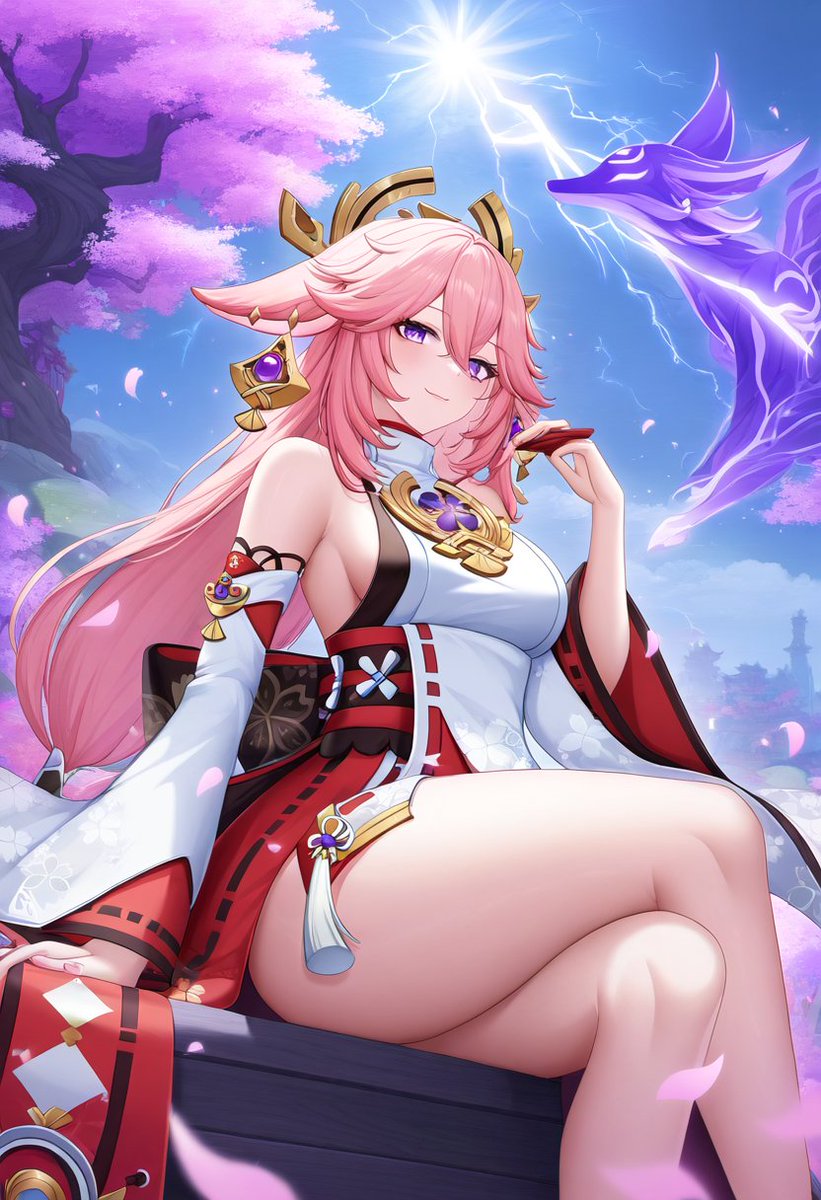 40tBourrasque's tweet photo. Yae Miko 

#YaeMiko
#GenshinImpact https://t.co/3OY5tkIH3u