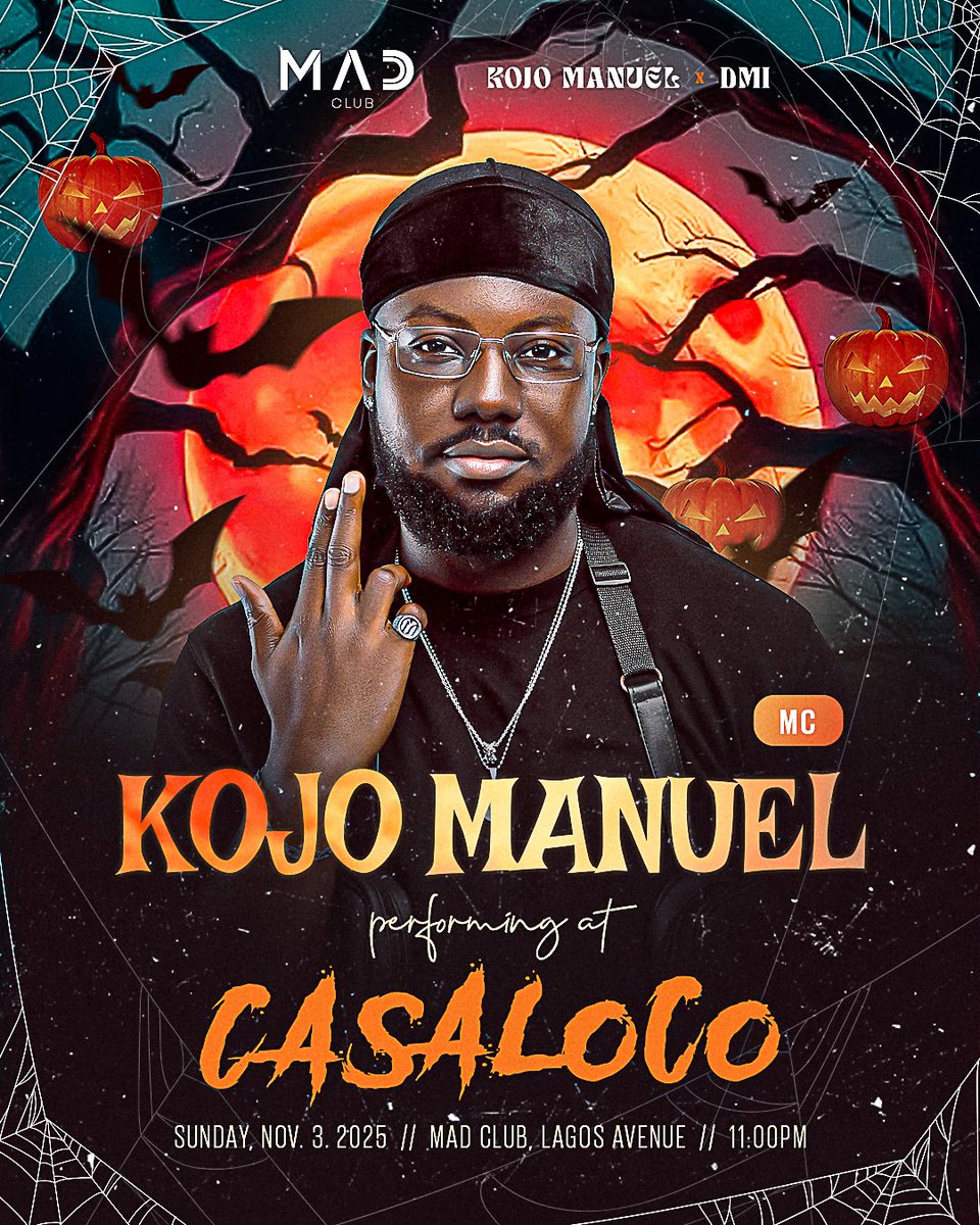 Guysss, Casa Loco is back and we’re celebrating spooky season at Mad Club this Sunday, 3rd November.
There’s only one place you should be, and you already know we have surprises up our sleeve 🤭 See you! 🎃