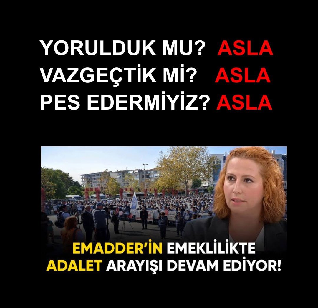 TUBA49175133's tweet photo. Yorulduk mu❓
ASLA

Vazgeçtik mi❓
ASLA

Pes eder miyiz❓
ASLA

Siz bizi hiç tanımamışsınız.

Şimdi başlıyor ❗️❗️❗️

#KademeYoksaİstifaIşıkhan https://t.co/AVBmuHPjEC