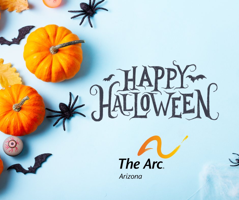 TheArcAZ's tweet photo. 🎃👻 Happy Halloween from The Arc of Arizona! 🕸️🍬

As we enjoy the costumes, candy, and fun, let’s remember to make Halloween safe and accessible for everyone!

#InclusiveHalloween #TheArcAZ #AccessibilityForAll https://t.co/UpGEBfcuzm