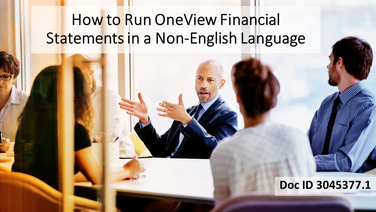 OracleJDEdwards's tweet image. Steps needed to run One View Financial Statement (OVFS) in a non-English language for #JDEdwards #GeneralAccounting #OneView. Doc ID 3045377.1. bit.ly/3XDylb9