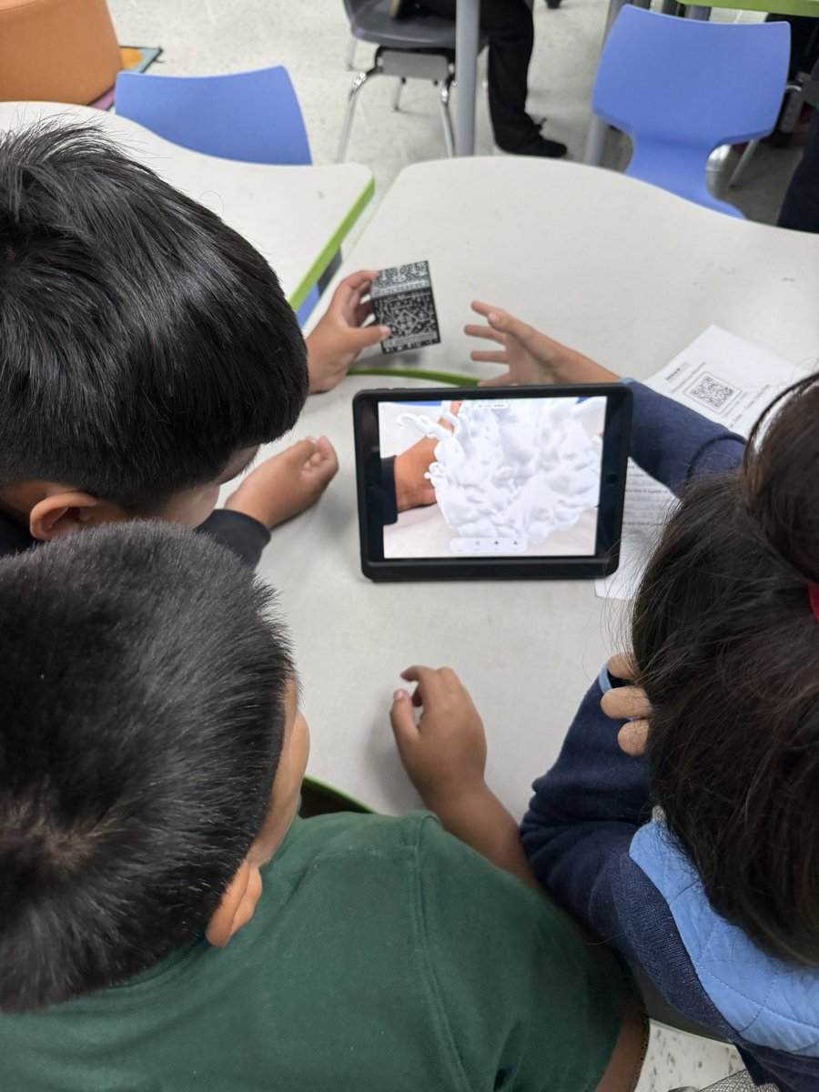 After reading Caves by Nell Cross Beckerman, these 4th graders used PebbleGo and Merge Cubes to learn more about caves and erosion. The merge cubes were a HUGE hit! <a href="/ElementaryHogg/">Hogg New Tech</a> <a href="/ProjectReadDISD/">Dallas ISD Project R.E.A.D.</a> <a href="/DISD_Libraries/">Dallas ISD Libraries</a> <a href="/mergeedu/">#MergeEDU</a>