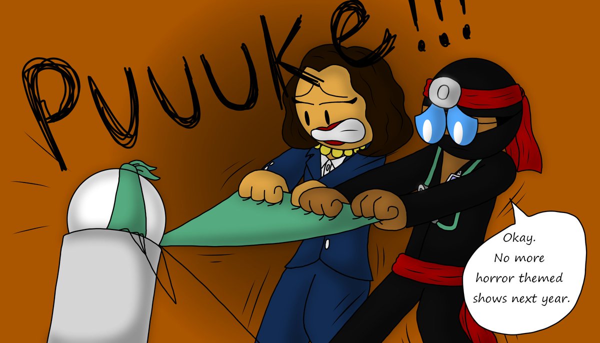 PyronNicholas's tweet photo. (Nick is Doctor Ninja, Molina is Kamala Harris, and Hank is a Fly Superhero called, "SuperFly". Haha.) https://t.co/jS4c58LBLV