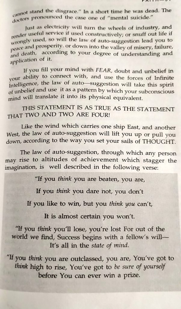 anshu___007's tweet photo. Day 6: Just read a few pages of Chapter 3 from  "Think and Grow Rich" on Faith. Learned how daily affirmations shape our subconscious, turning thoughts into reality. Fear guarantees failure, while faith and trust make anything possible. #faith #PersonalityDevelopment https://t.co/pHKPnDO3mA