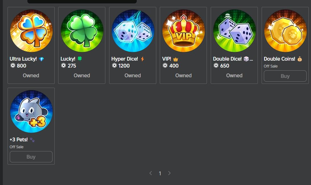 New 2 Gamepasses!
Pets GO