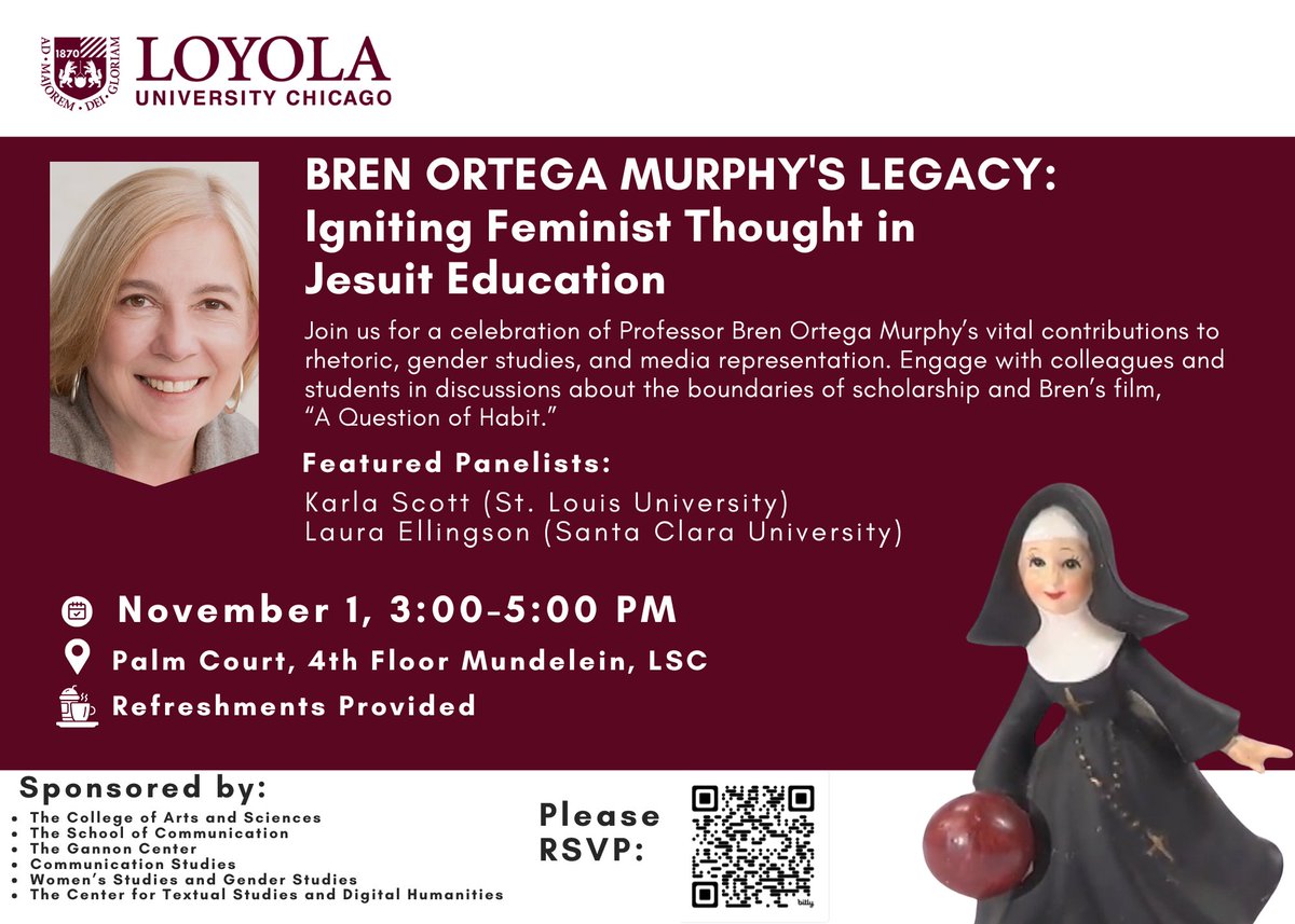 TOMORROW: Bren Ortega's Murphy Legacy: Igniting Feminist Thought in Jesuit Education - mailchi.mp/luc/whathopkin…