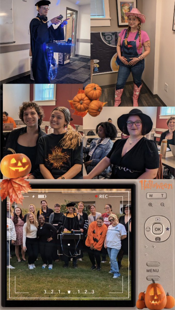 uofsccosw's tweet photo. Some lighthearted #Halloween fun before some serious coursework with @hockrobe's #MSW students. ๐ป #socialwork #DJRob https://t.co/wovJcCEI7f