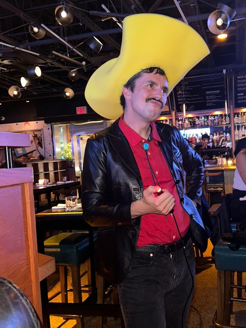 TriviaAaron's tweet photo. @Jeopardy Had to go with the #TurdFerguson get up for Halloween. Love you Norm MacDonald #snl #celebrityjeopardy @Jeopardy https://t.co/0JDNBEOto8