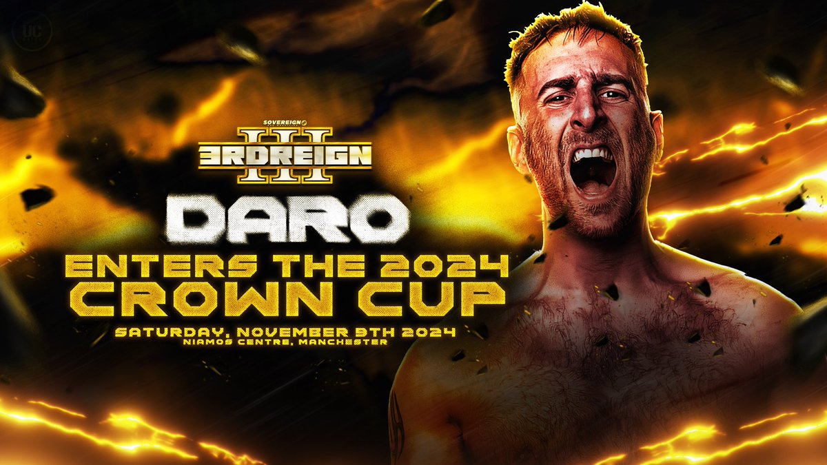 sovpro's tweet photo. After a breakout performance in The Purge, Daro has earned the opportunity to go one one  step further and win this years Crown Cup! Can he do it? 

🎫👇 https://t.co/cxGmcRqQKt