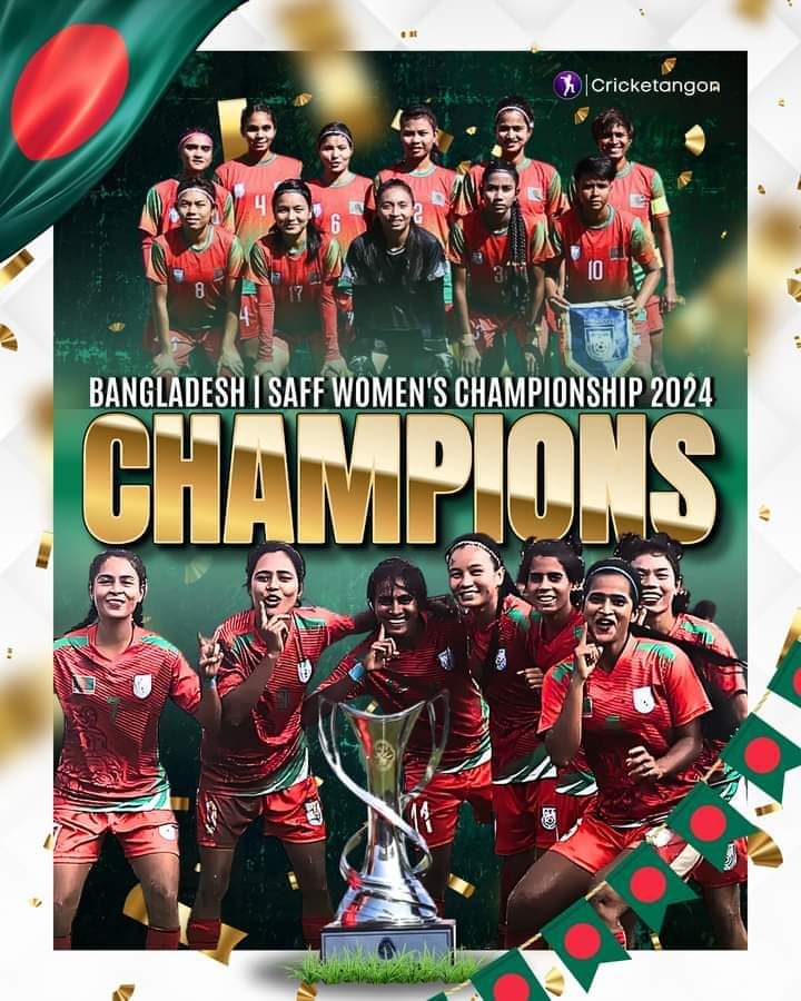 YTurzo's tweet photo. Congratulations Bangladesh Tigress 🇧🇩❤️🐯
#saffwomenschampionship #2024 #champion #Bangladesh https://t.co/WoTJnQndbJ