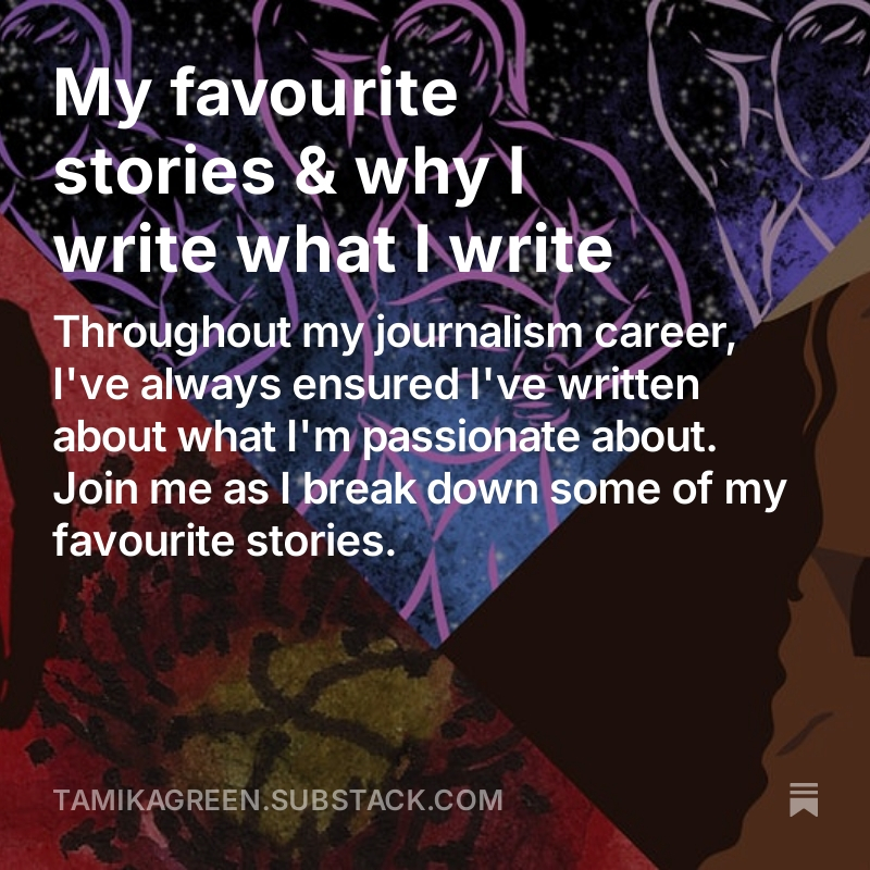 "I came into journalism bringing my passion to champion the stories of underrepresented communities. It is my passion - it’s not an objective forced down by a company and it’s not a figure-boosting tactic. It is what I can offer the world." 
#Journalism
tamikagreen.substack.com/p/my-favourite…