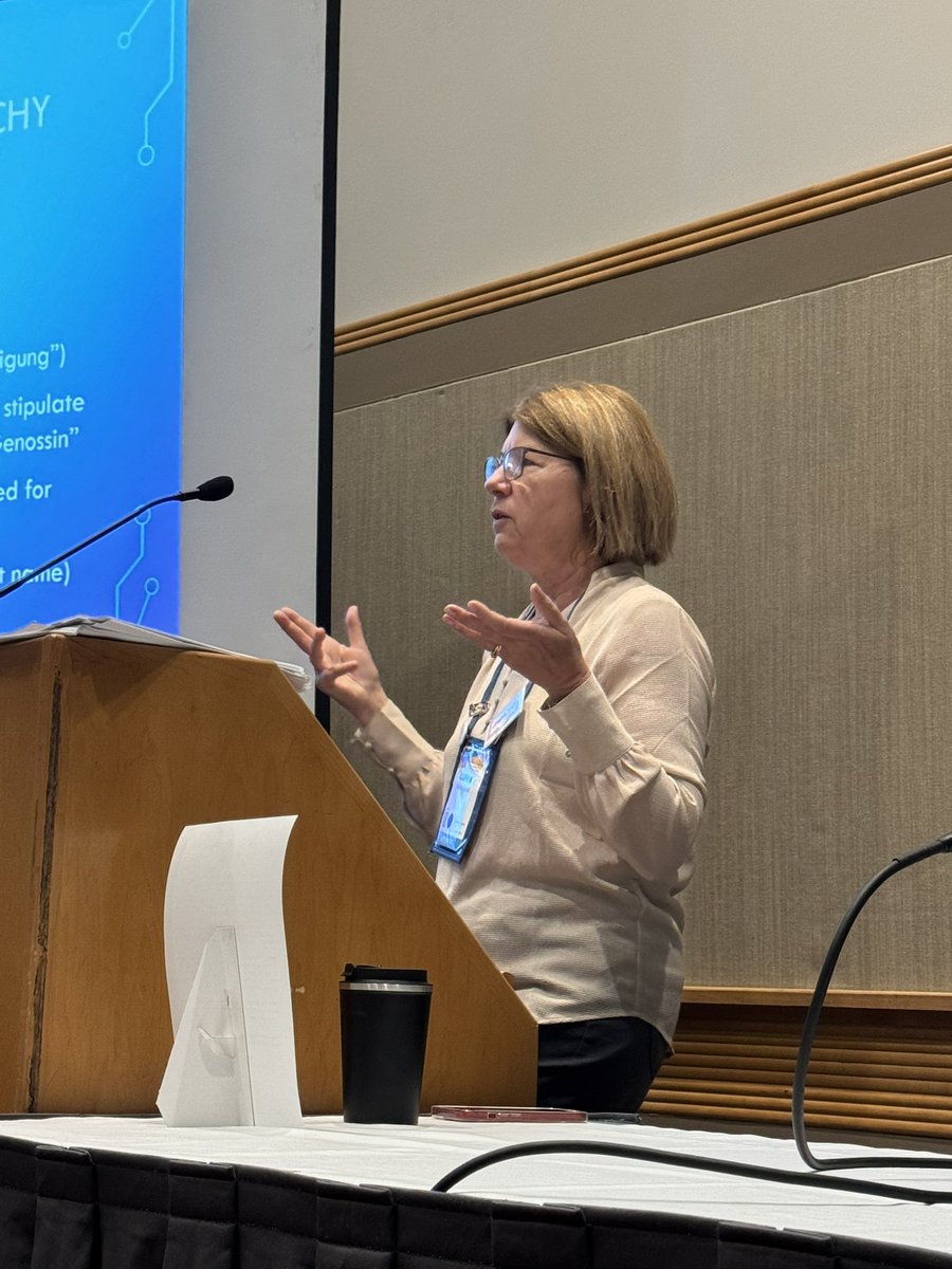 On the first day of #ATA65, <a href="/KarenLeube/">Dr. Karen Leube</a> made a presentation on ‘address’ in the German language, depending on your audience &amp; setting.

Karen’s session — You Can Say 'You' to Me." Staying Abreast of Trends in the German Formal Address was a great one to attend. 

<a href="/atanet/">American Translators Association</a> #ATA