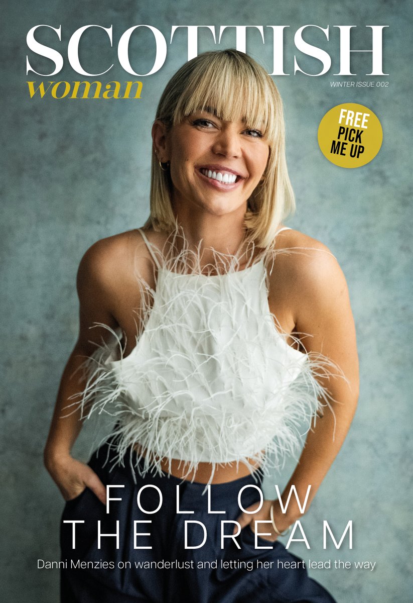 ScotWomanMag's tweet photo. Presenting our winter issue &amp; cover star @DanniMenzies. Building her strength back after a life-changing event, she talks new beginnings, mental health &amp; how she'd spend the perfect Scottish day 🏴󠁧󠁢󠁳󠁣󠁴󠁿 

Print edition out tomorrow our digital issue ➡️ https://t.co/gXd0UO53CU https://t.co/fZEBvmikme