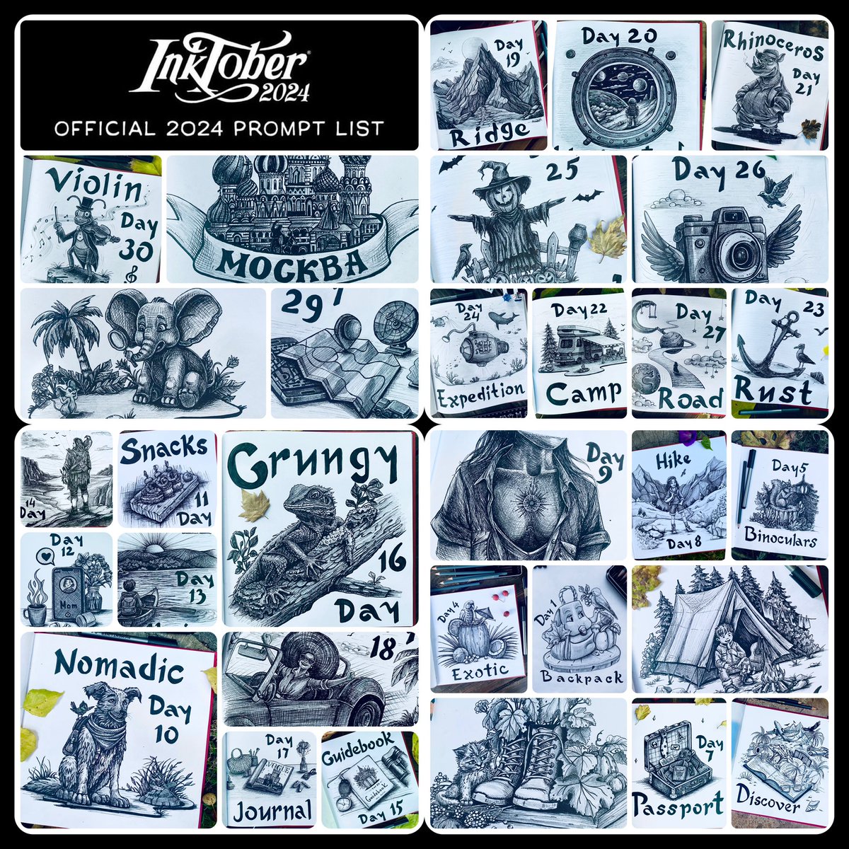 It’s over 🥹my first inktober
#inktober2024 
#Inktober 
#inktober_perfectchallenge2024 #InktoberChallenge 
#inktober2024day29 
#inktober2024day30 
#inktober2024day31