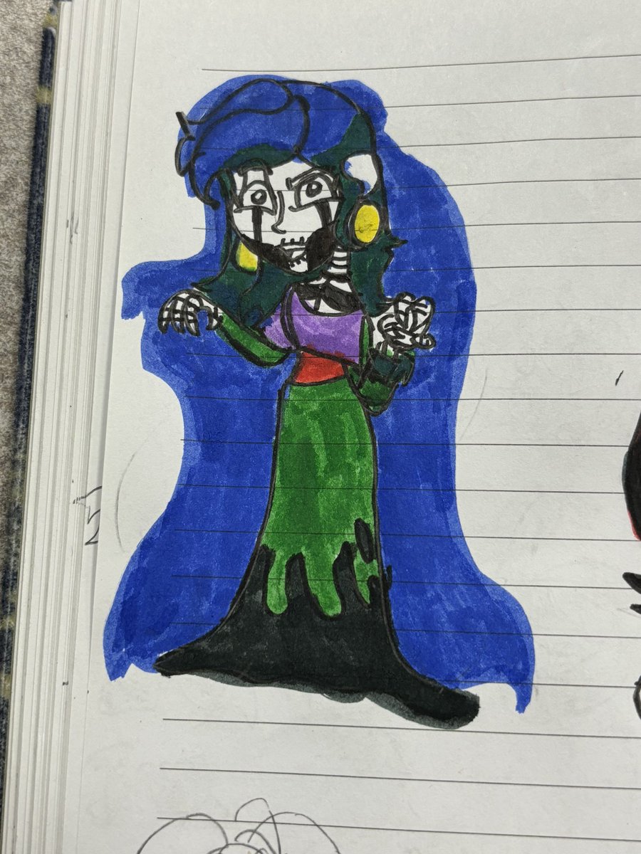 Ma31658383Emily's tweet image. And here’s my new drawing for this special event happy Halloween everyone 🎃👻
#legendsofoz 
#lasleyendas 
#halloween2024