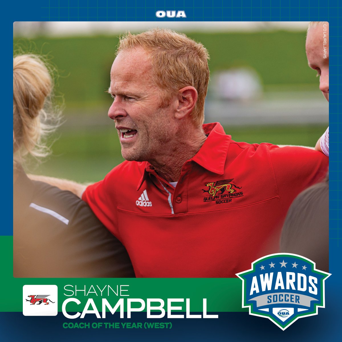 Congratulations to Steve Johnson from the <a href="/uOttawaGeeGees/">uOttawa Gee-Gees</a> and Shayne Campbell from the <a href="/guelph_gryphons/">Guelph Gryphons</a> who have been named the 2024 #OUA women’s soccer coaches of the year. ⚽ 👏