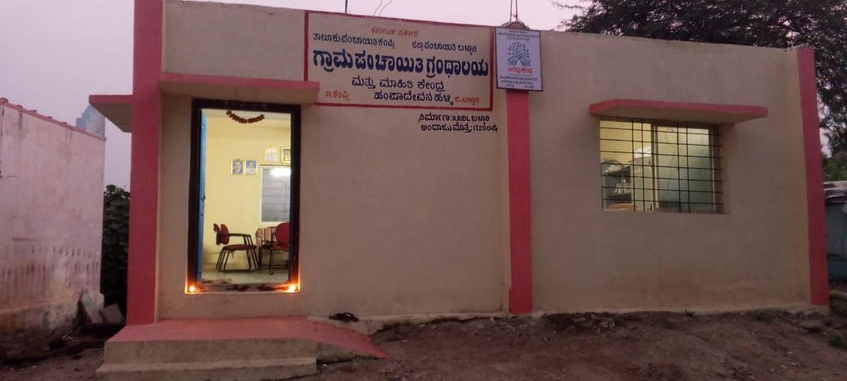 Few things more beautiful than these tiny Deepavali lamps at the entrance of a rural public library at dusk. The light of knowledge for sure.  #librariesforall