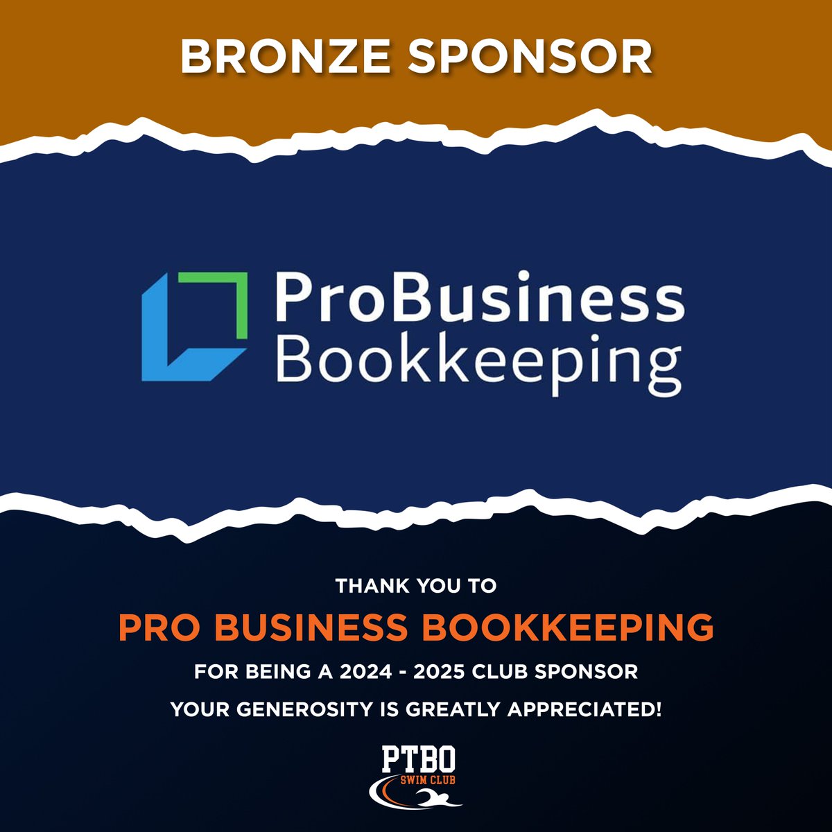 PTBOSwimClub's tweet photo. The PTBO Swim Club would like to welcome Pro Business Bookkeeping as a BRONZE sponsor for the 2024-2025 swim season!

Your generosity to the club is greatly appreciated.

#ptboswimclub #swimontario #swimcanada #ptbo_canada #ptbocanada #CommunityPartner https://t.co/esfPHx9oDF
