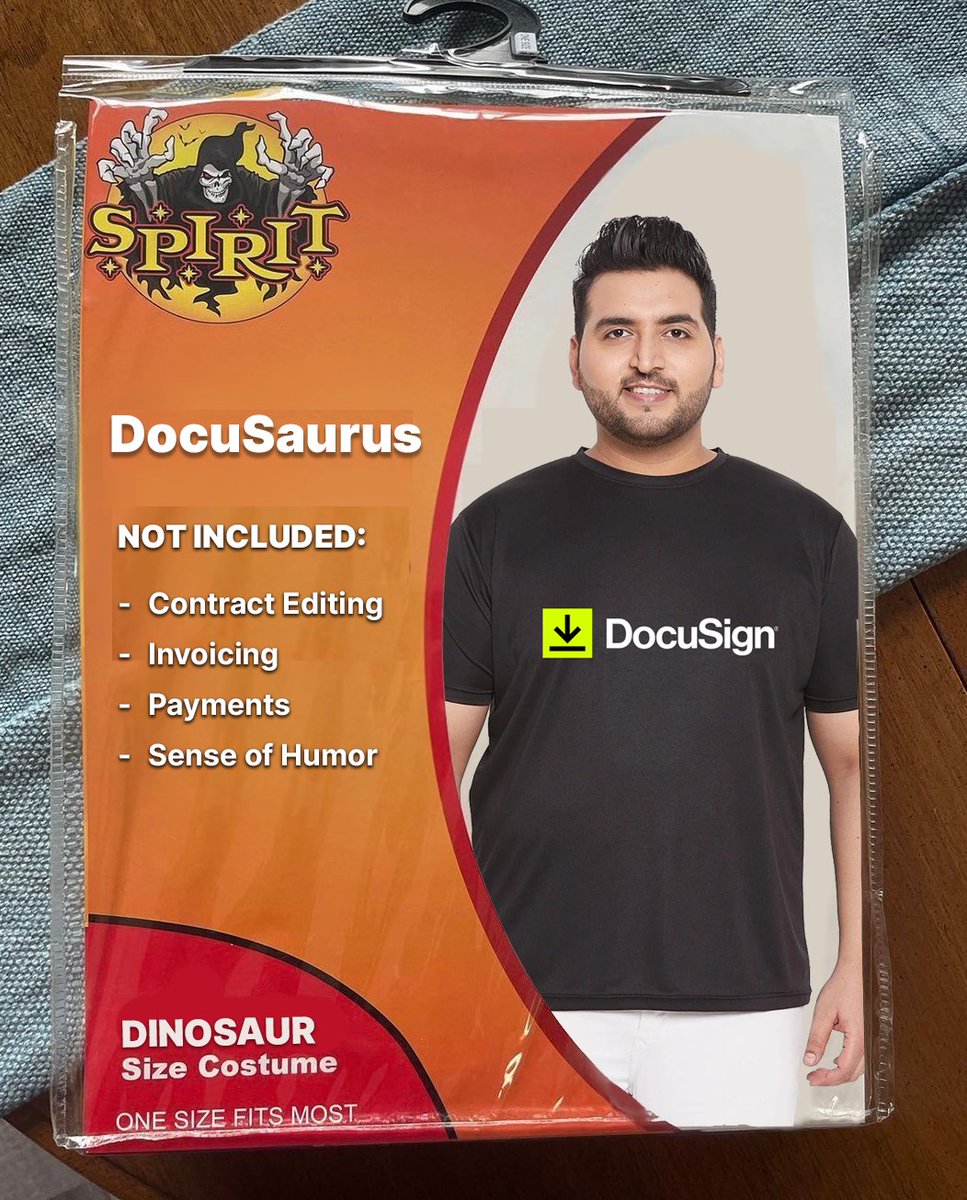martymadrid's tweet photo. And, if any of y'all are looking to go as the Scariest Dinosaur this year, @SpiritHalloween actually sells the costume in stores #DocuSaurus https://t.co/3ysULMxI18
