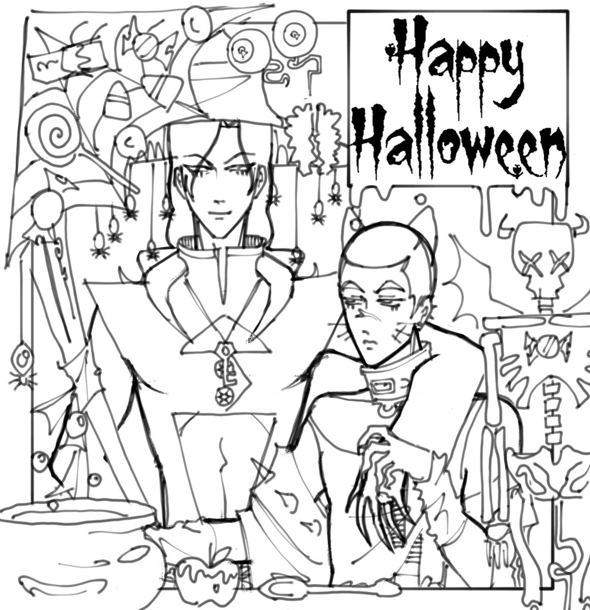 encyenc's tweet image. forluso but halloween 

#jjba