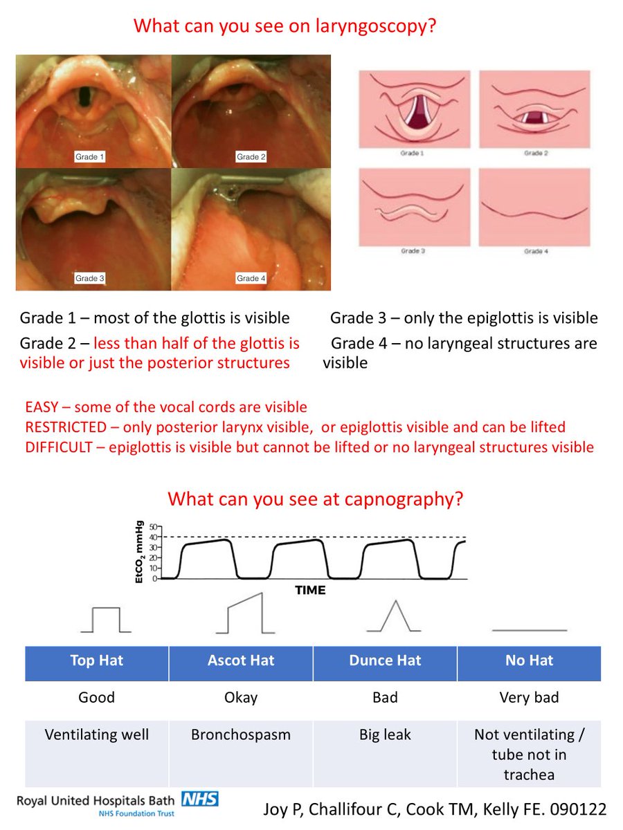 Methods 

Two types of 2-person checks 
1-step: intubator &amp; assistant independently confirm sustained exhaled CO2 after intubation 
2-step: both confirm intubation independently using both VL view &amp; capnography  

Two hospital - Royal United hospital, Bath &amp; Guy's &amp; St Thomas