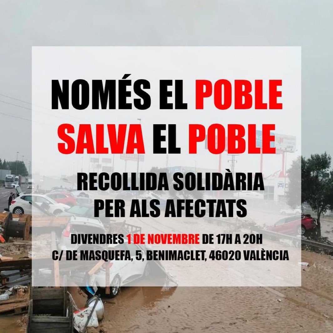 elojoquetodolv's tweet photo. 🚨 FALTAN PALAS, RASTRILLOS, BOTAS DE AGUA, ROPA y este tipo de suministros para ayudar a quitar el LODO.

Hay que dejar estas cosas TAMBIÉN (a parte de comida, agua, etc) en los puntos de recogida POR FAVOR🙏🏼 Porque allí se han agotado y no pueden ni comprarlos.

#Valencia #Dana #Rescate