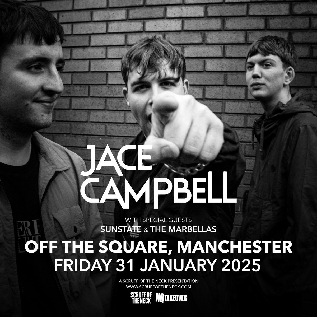 🆕JUST ANNOUNCED: <a href="/Jacecampbell03/">jacecampbellofficial</a> announces a headline show to kick off 2025, taking on Off The Square on 31 January with support from <a href="/sunstateband/">SUNSTATE</a> and <a href="/marbellasband/">The Marbellas</a>. Tickets on sale Friday 10am!

🎟️ - fatso.ma/0L7L