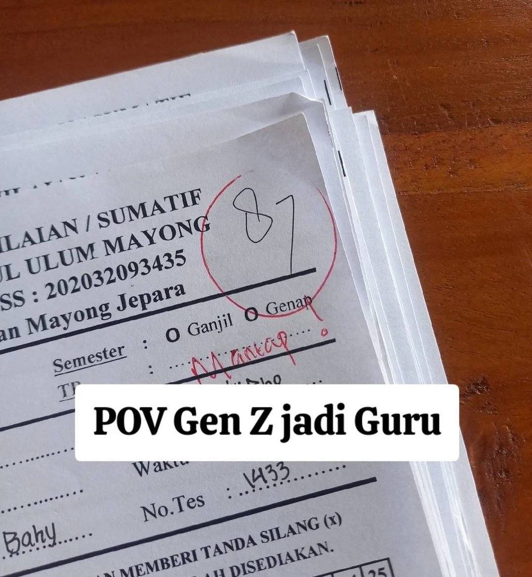 Keren si gurunya🤣😭, emang perlu digituin anak jaman sekarang pacaran wae!