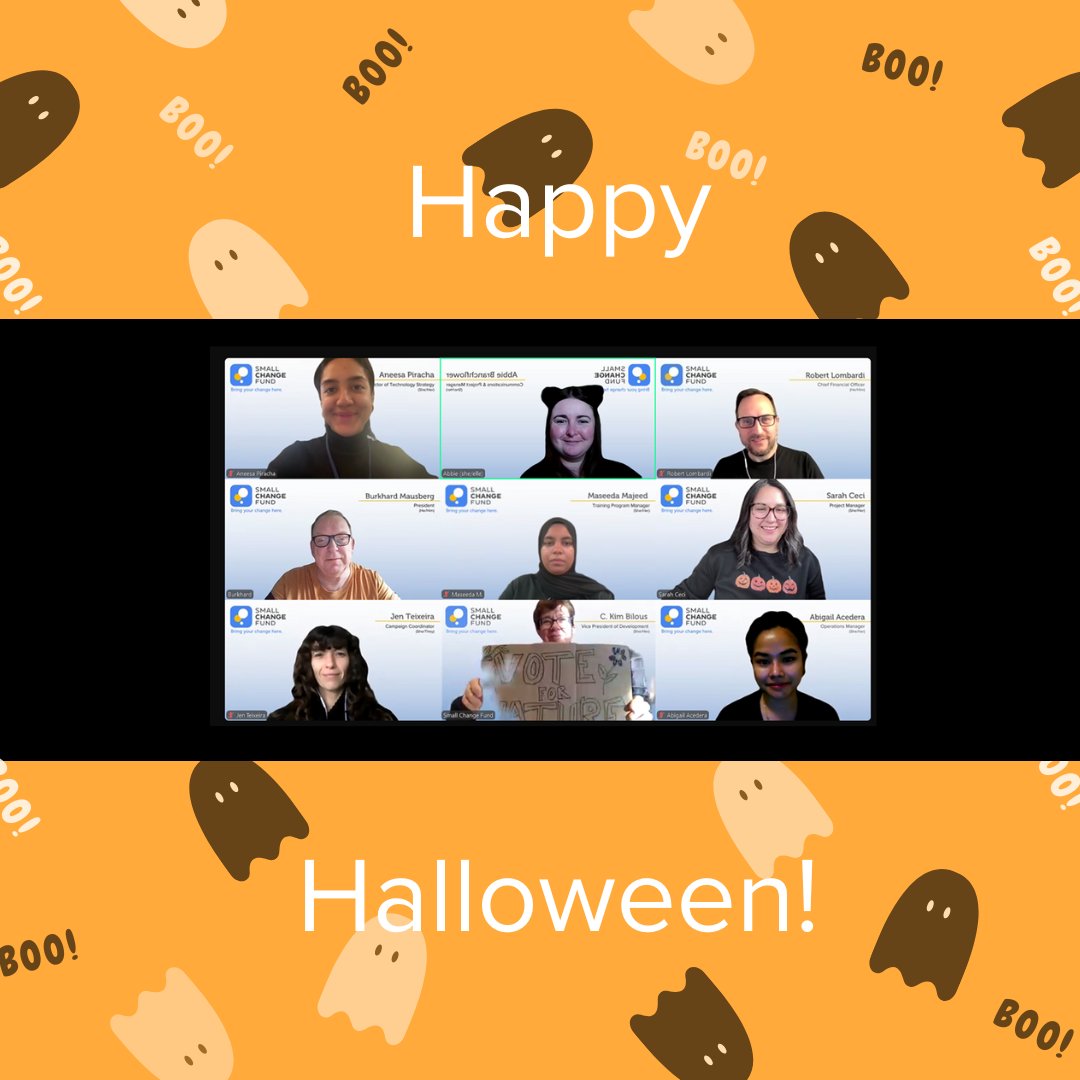 Happy Halloween from everyone at Small Change Fund! 🎃🐈‍⬛
