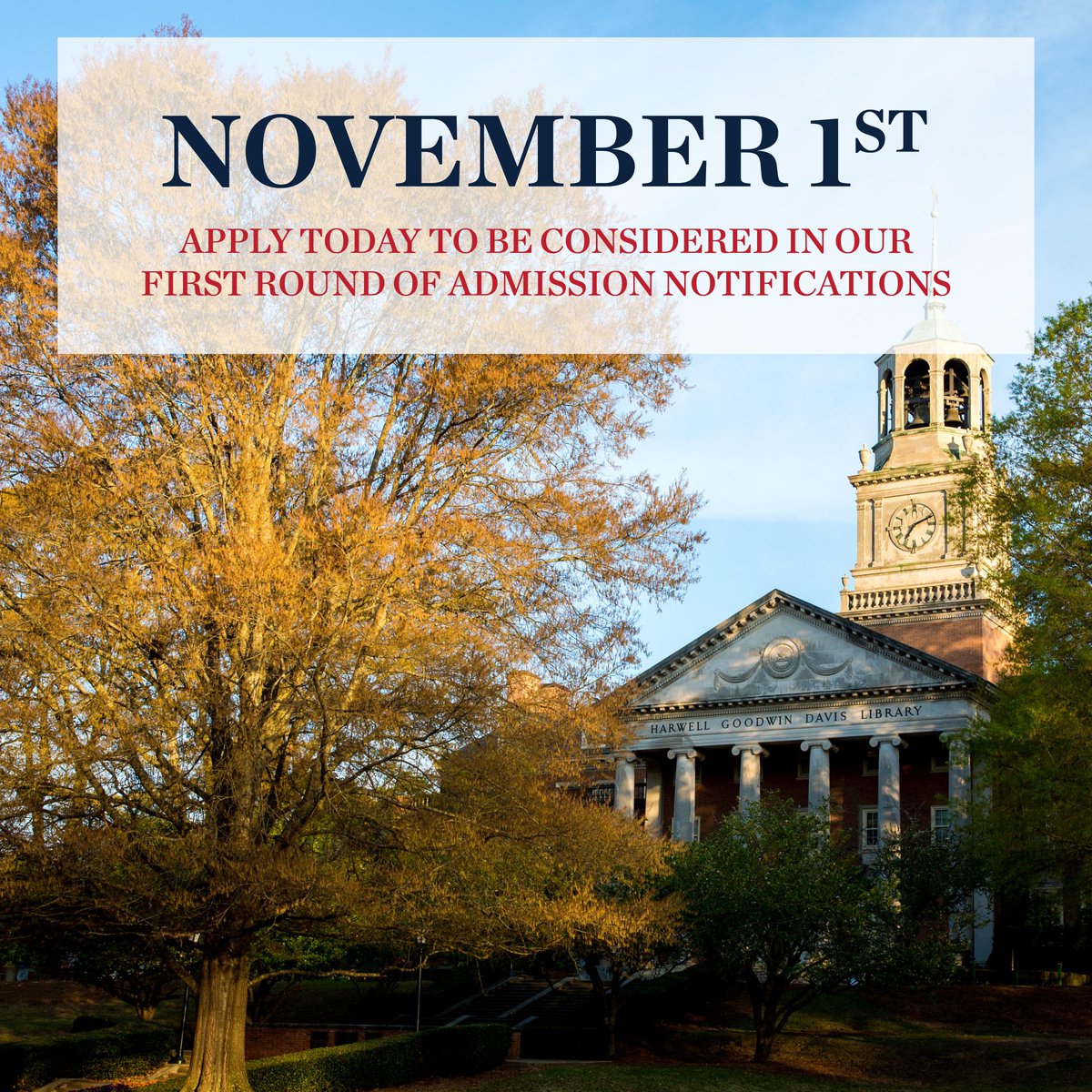 Admission notification begins TOMORROW! Haven't applied yet? Apply now to be in our upcoming rounds of admission decisions. ms.spr.ly/6185Wy5fB #choosesamford