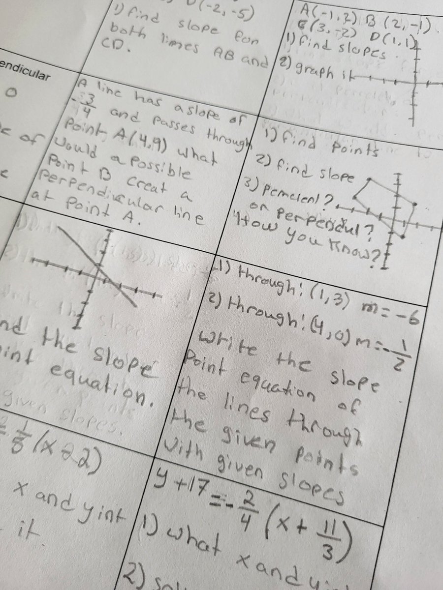 IanMacLellan32's tweet image. Students co constructing assessments for linear equations!! All part of the on going learning process!! #math #thinkingclassroom #seewhatIamlearning