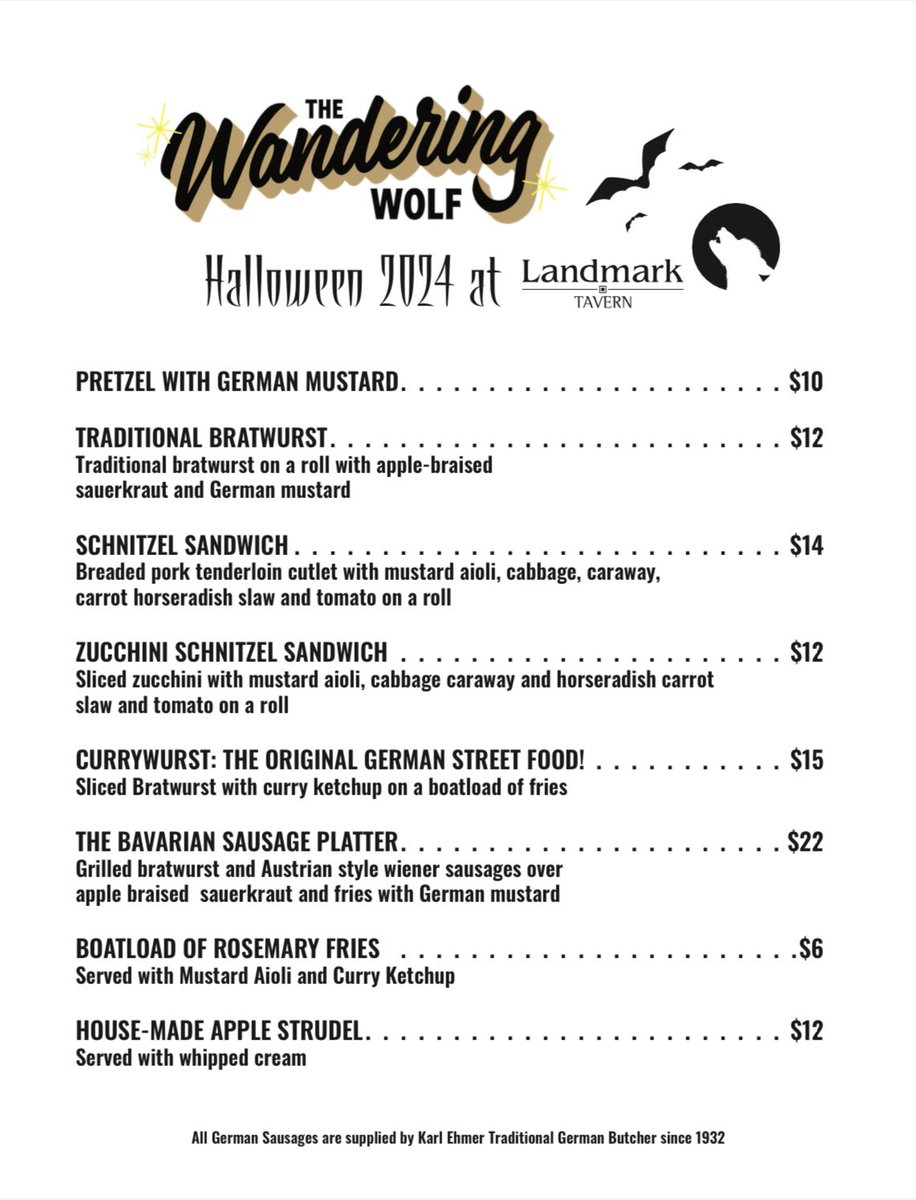 TONIGHT! FREE SHOW at <a href="/LandmarkTavern/">Landmark Tavern</a> with Zulitas. Show at 8pm and we are on at 9pm. Get there early to grab a bite with The Wandering Wolf Food Truck (same legends behind Capital Club 16. SEE YOU S🎃🎃N!