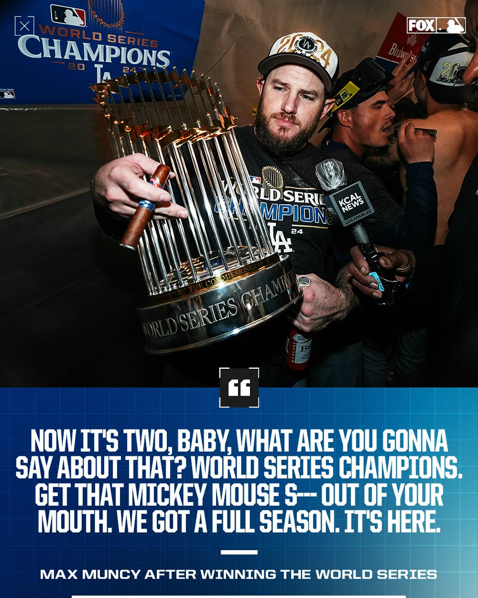 The Dodgers started the 2024 season as a superteam. They finished as a battered bunch that called upon everyone to contribute. 

It all added up to a redeeming title run.

🗞️ Full story from <a href="/RowanKavner/">Rowan Kavner</a>: foxsports.com/stories/mlb/ho…