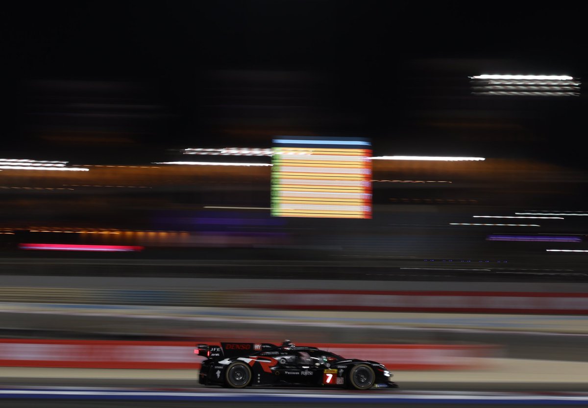 #WEC - ¡Fin de las dos prácticas libres de hoy en Bahréin!

Práctica 1
P7:  Hartley, Hirakawa y Buemi
P10:  Conway, Kobayashi y De Vries 

Práctica 2
P4: Conway, Kobayashi y De Vries 
P6: Hartley, Hirakawa y Buemi

#TOYOTAGAZOORacing