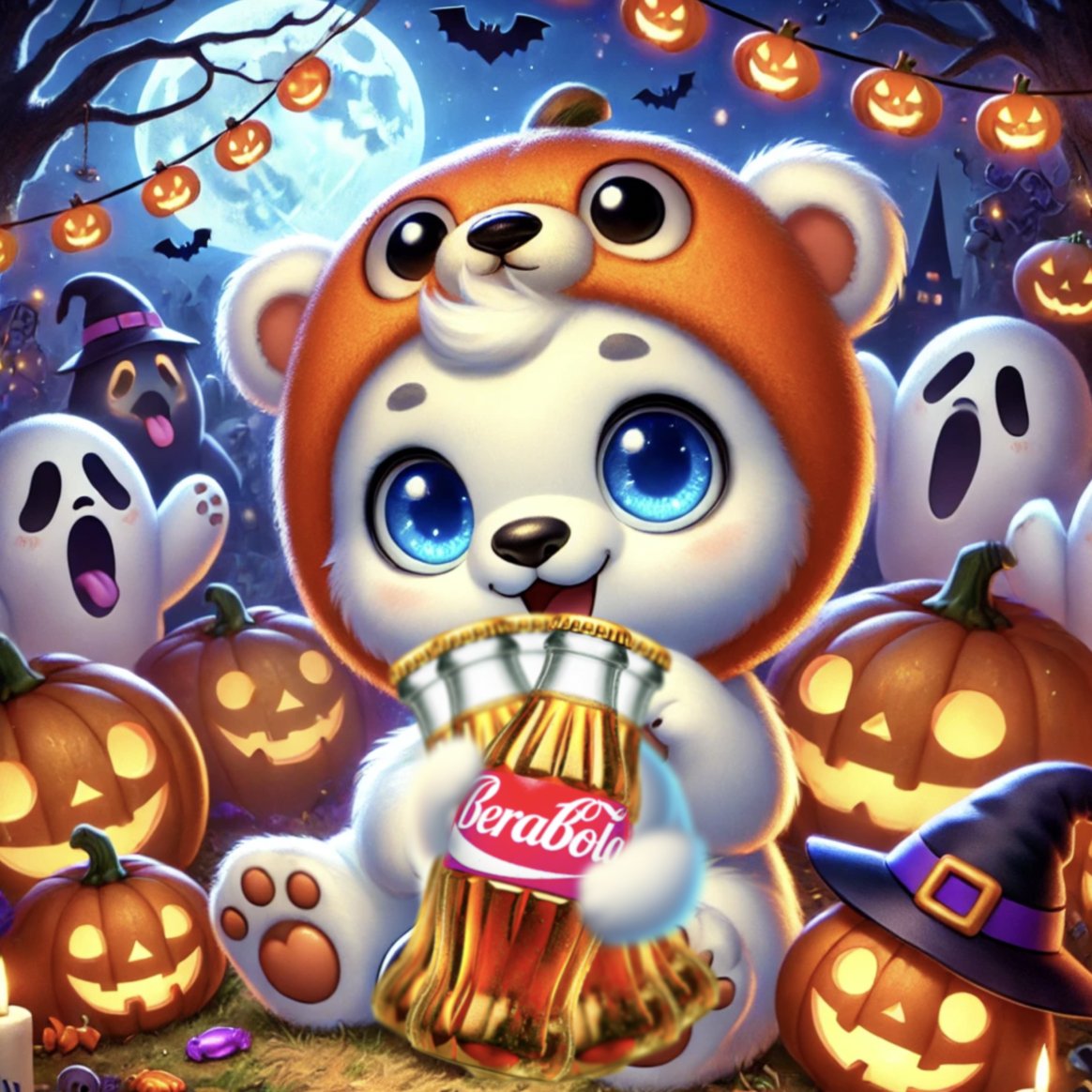 🎃 Bappy Balloween🎃

Berababy is all geared up in the cutest, and wishing everyone of Beras a night filled with treats 🍭

However.. what’s Halloween without a few extra bottles of #berabola to share???
👇👇👇

Don't miss your chance to win 🔟 GoldBolas!!!
24hours left till the