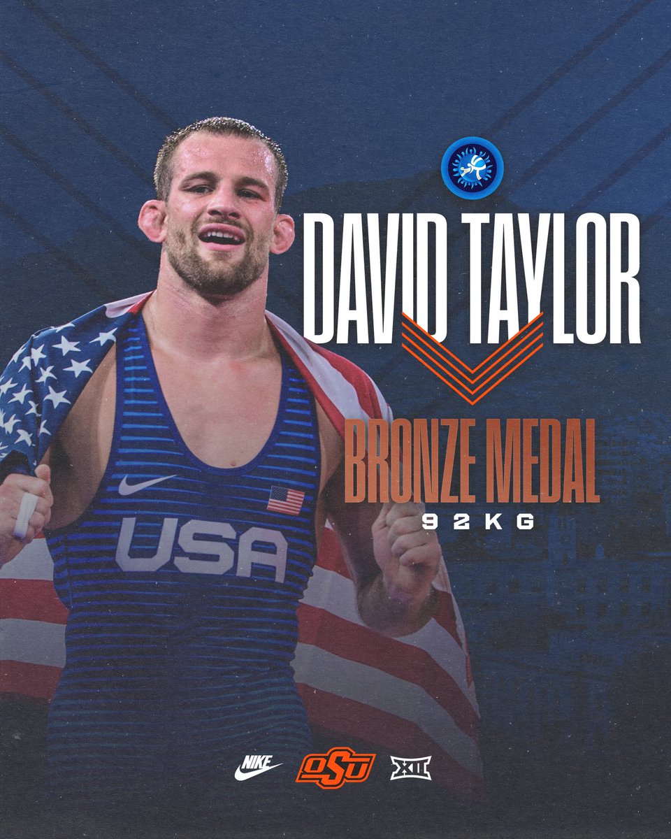 No quit in the Magic Man.

David Taylor goes out with 🥉 at the World Championships!

#GoPokes l <a href="/magicman_osu/">David Taylor</a>