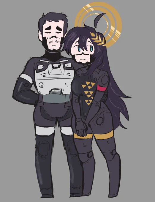 wholesome Halloween couples costume doodle 
