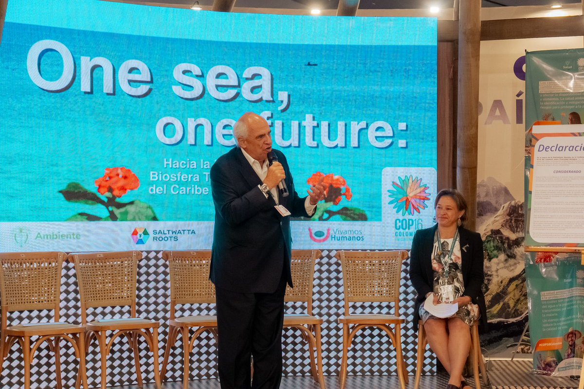 BoyacaLEinforma's tweet photo. Expresidente @ernestosamperp, la @UNESCO_es, Raizales de San Andrés y Providencia, y ministros de Ambiente de 4 países del Caribe se reunieron en la Zona Azul para iniciar un camino formal hacia la Reserva de Biosfera Transfronteriza que protegerá el tercer sistema de coral. https://t.co/Juf3NIE183