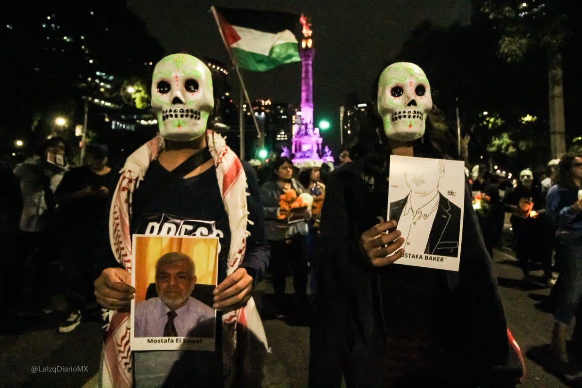 Este 30 de octubre periodistas independientes nos manifestamos en CDMX en solidaridad con Palestina y para exigir alto al asesinato de periodistas que durante el último año han cubierto esta nueva etapa del genocidio. Los colegas asesinadxs en Gaza y Líbano ascienden a 129 🇵🇸📷