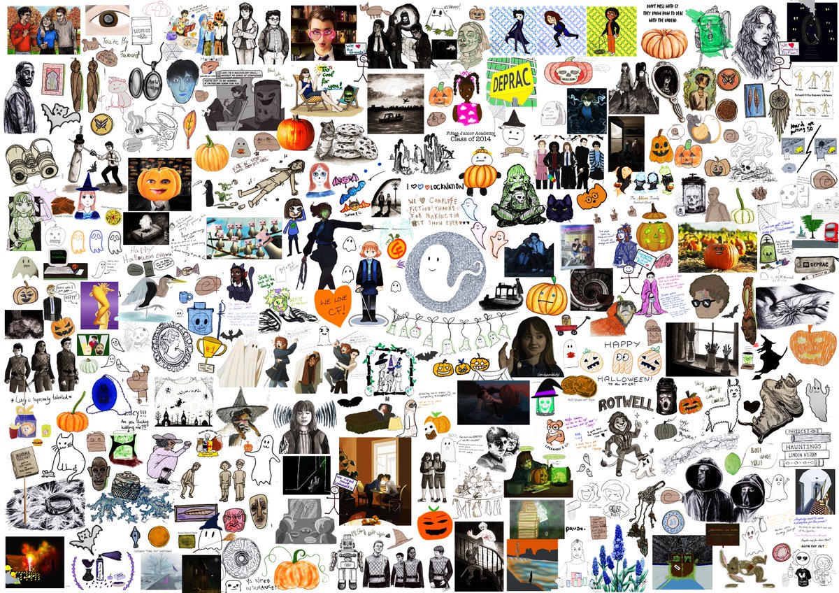 lavenderghostco's tweet photo. THE HALLOWEEN THINKING CLOTH 🎃👻🪦☠️
this is 2,023 doodles (?!??!) from LockNation around every corner of the globe!!!
I can't thank you all enough for joining in on these every time, it means SO MUCH to me!! LockNation is the BEST
#SaveLockwoodandCo #VirtualThinkingCloth8 https://t.co/KlBoFefm29