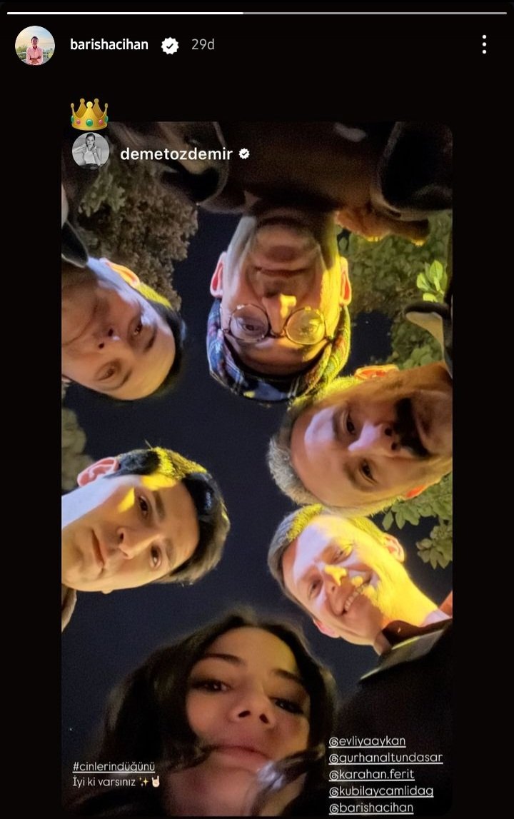 BsMLZZ19's tweet photo. #DemetÖzdemir 🤟 #EvliyaAykan 
#BarışHacıhan #FeritKarahan 

#CinlerinDüğünü 🤟 https://t.co/fqwcHRumAH