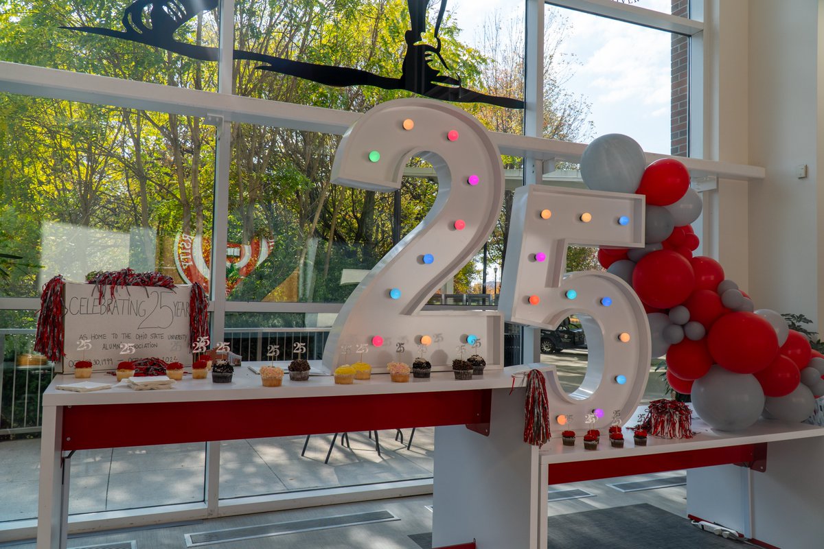 BuckeyeMolly's tweet photo. Yesterday was extra special for our @OhioStateAlumni  team!

We re-opened our office at the Ohio Union &amp; celebrated 25 years of our official home being the Longaberger Alumni House!

If you find yourself in Columbus be sure to stop by one of our offices to say hi! #BuckeyeForLife https://t.co/6UFMotSPh9