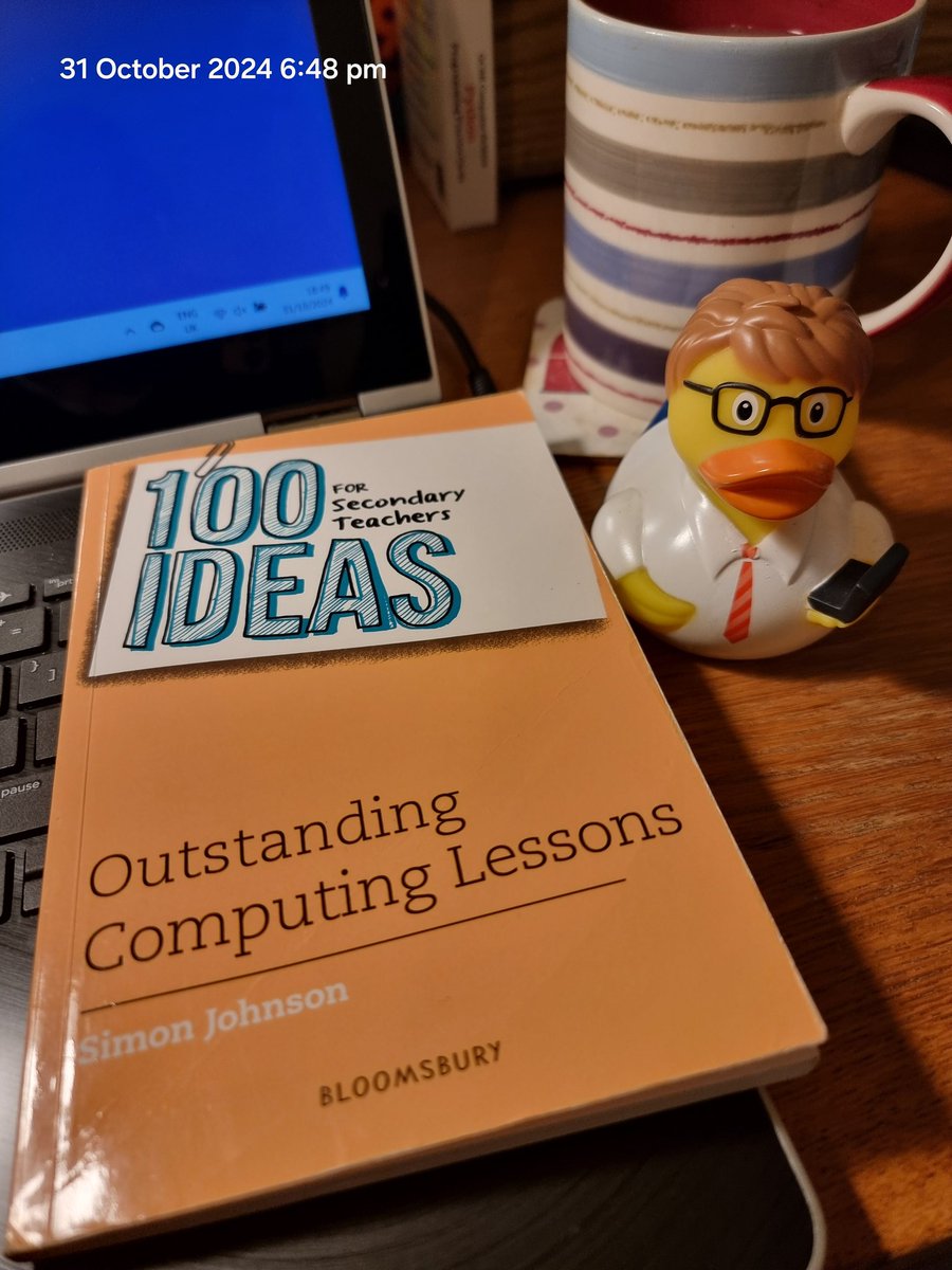 TsuiAllen's tweet image. This bloke&apos;s #100Ideas book published by @BloomsburyBooks has been brilliant and not just for #SecondaryComputing either. #Compuduck optional...