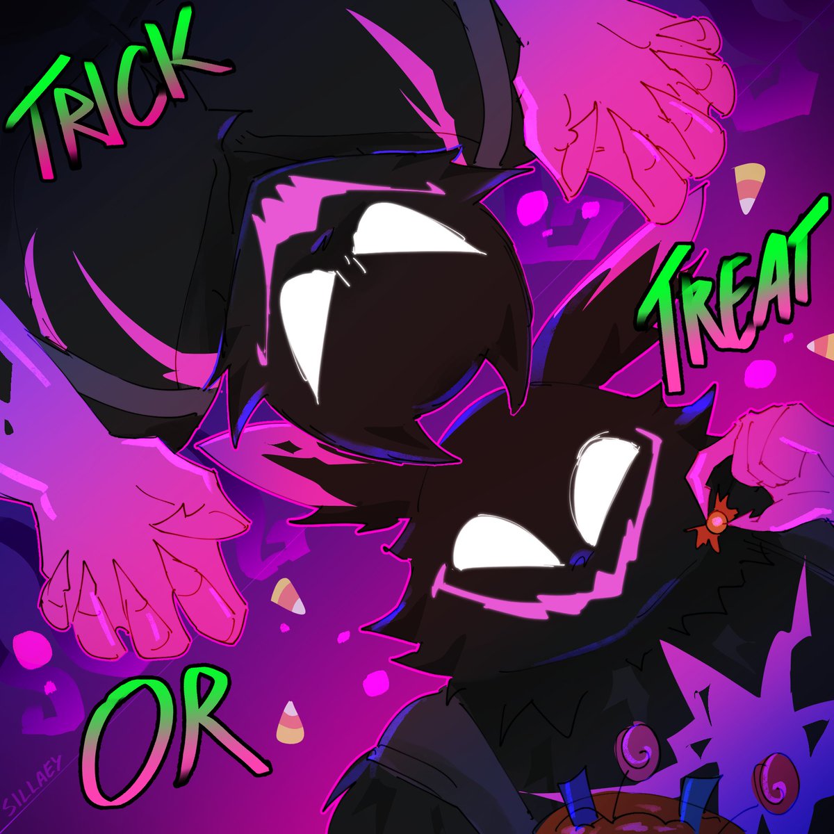 sillaey's tweet image. happy halloween!!!!