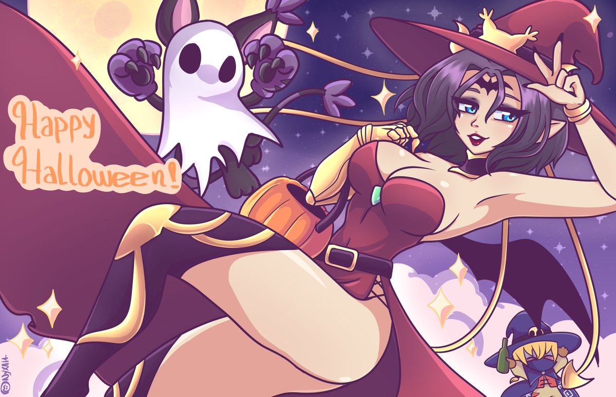 Happy Halloween everyone! I've been working for a good time on this piece and I was excited to post it, finally!
#Digimon #Lilithmon #digimonfanart