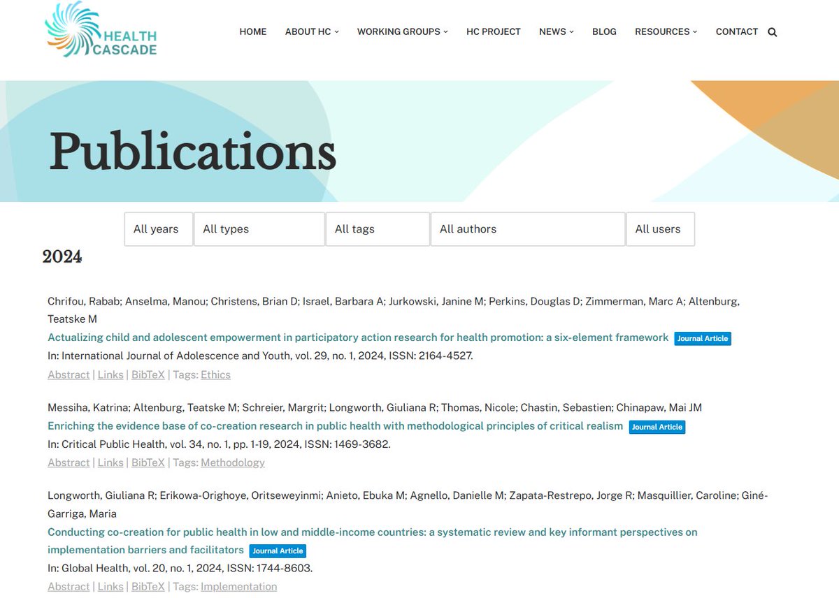 Health CASCADE (@health_cascade) on Twitter photo Exciting update: The results of our #mindmapping exercise are now on our website — showcasing our #published & planned #articles!
🔗Explore more here: healthcascade.eu/publications/
🙏to: <a href="/DannyAgnello_GH/">Dr. Danielle M. Agnello</a>, Giuliana Longworth, Maïté Verloigne, <a href="/N_iamhSmith/">Dr Niamh Smith</a> & @SebChastin Exciting update: The results of our #mindmapping exercise are now on our website — showcasing our #published & planned #articles!
🔗Explore more here: healthcascade.eu/publications/
🙏to: <a href="/DannyAgnello_GH/">Dr. Danielle M. Agnello</a>, Giuliana Longworth, Maïté Verloigne, <a href="/N_iamhSmith/">Dr Niamh Smith</a> & @SebChastin