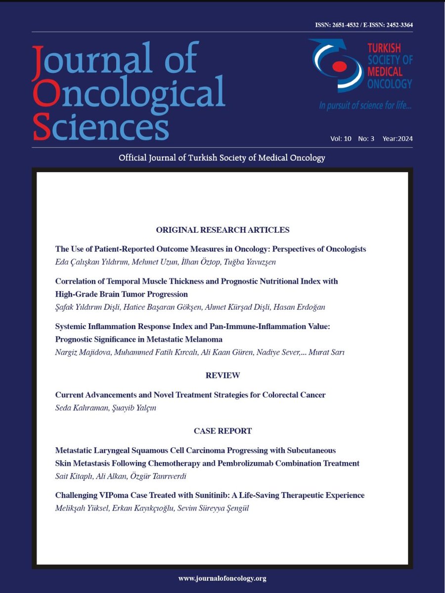 OfOncological's tweet photo. 📢Our latest release, Volume 10 Issue 3, is out now!   

Thanks to all the authors for their valuable scientific contributions

https://t.co/eALzqMgRHV https://t.co/dD07SN2pQG