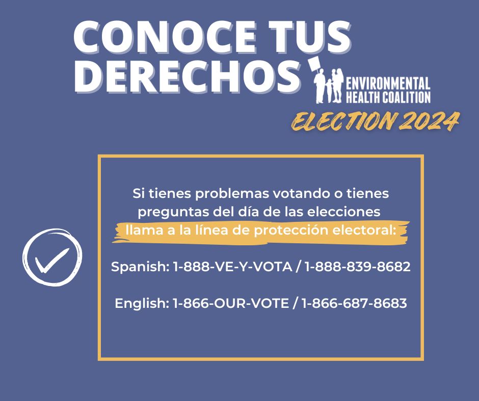 ¡Nada da más miedo que ver cuestionados tus derechos de voto! 🎃 

En California, tienes derecho a recibir tiempo libre pagado para votar si no puedes hacerlo fuera de tu horario de trabajo. 

Quédate en la fila—¡tienes derecho a emitir tu voto! 🗳️