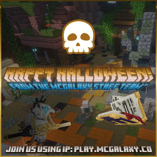 mcGalaxyCo's tweet photo. 🎃 Happy Halloween! 🎃

Join our spooky events today! 👻
Play with us at IP: https://t.co/aJnnXDfgXK or connect on
Discord at https://t.co/keB5rC1L93!

Tricks, treats, and tons of fun await! 🕸️ #Halloween #minecraftserver #mcserver #survivalsmp #mcsurvival https://t.co/qAP8cRjZyl